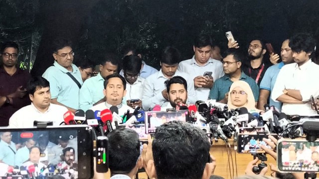 শাপলা ছাড়া আমরা নির্বাচনে যাব না: নাহিদ ইসলাম